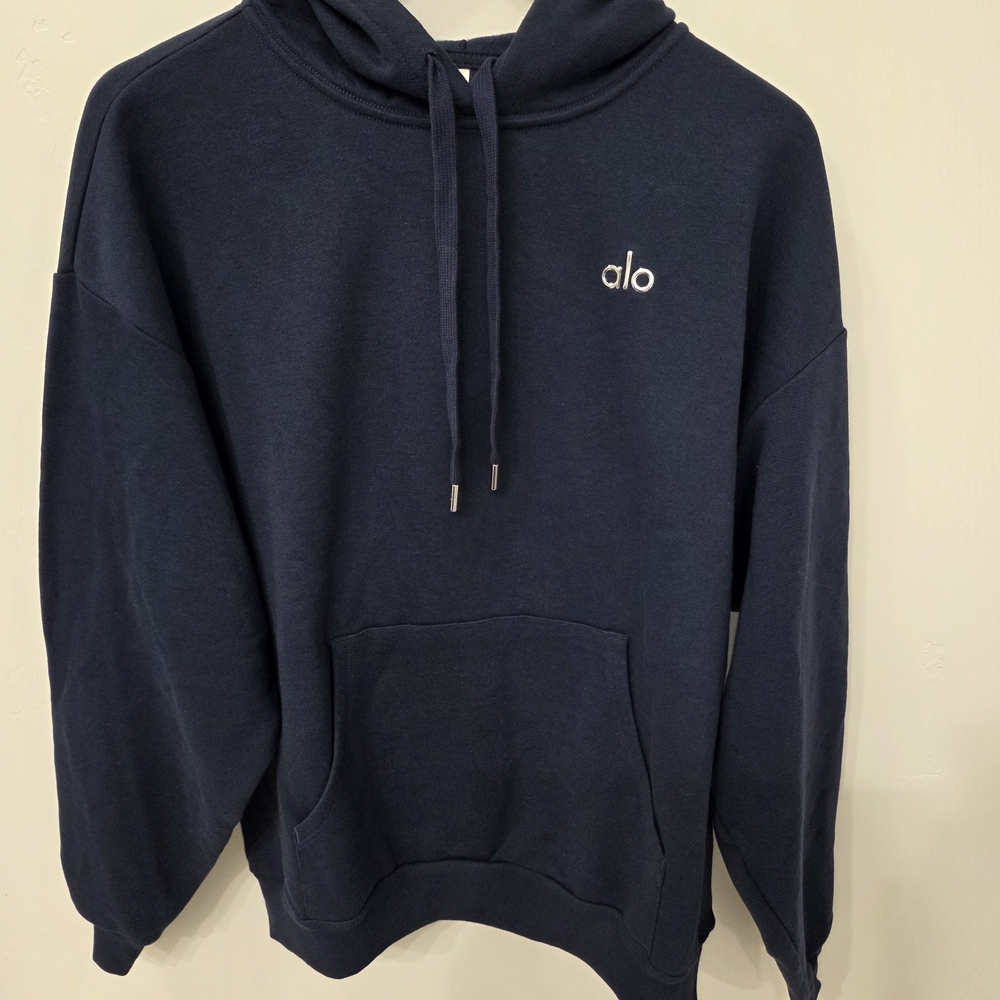 Alo Accolade Hoodie Navy Size M NWT